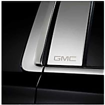 Pillar Trim, GM Official Licensed Product, Polished, Set of 2 - Driver and Passenger Side