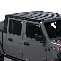 680221 Front and Rear, Driver and Passenger Side Window Visor, Matte Black