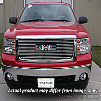 71111 Grille Insert - Silver, Aluminum, Billet, Direct Fit