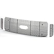 71120 Grille Insert - Silver, Aluminum, Billet, Direct Fit