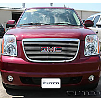 71128 Grille Insert - Silver, Aluminum, Billet, Direct Fit