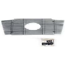 71141 Billet Grille - Polished, Aluminum, Horizontal Bars, Grille Insert, Direct Fit, Set of 6