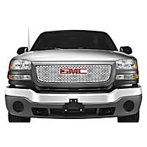 84120 Grille Insert - Silver, Stainless Steel, Punch, Direct Fit