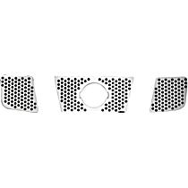 84127 Grille Insert - Silver, Stainless Steel, Punch, Direct Fit