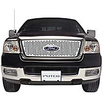 84142 Grille Insert - Silver, Stainless Steel, Punch, Direct Fit