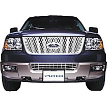 84146 Grille Insert - Silver, Stainless Steel, Punch, Direct Fit