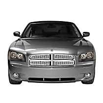 84332 Grille Insert - Silver, Stainless Steel, Punch, Direct Fit