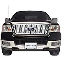 84342 Grille Insert - Silver, Stainless Steel, Punch, Direct Fit