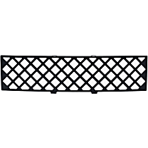 85182 Billet Grille - Powdercoated Black, Stainless Steel, Punch Style, Bumper Insert, Direct Fit, Sold individually