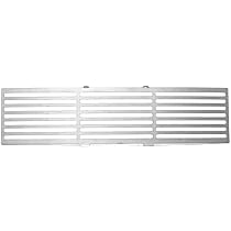 86182 Billet Grille - Polished, Stainless Steel, Horizontal Bars, Bumper Insert, Direct Fit, Sold individually