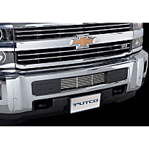 86195 Billet Grille - Polished, Stainless Steel, Horizontal Bars, Bumper Insert, Direct Fit, Sold individually