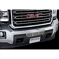 86196 Billet Grille - Polished, Stainless Steel, Horizontal Bars, Bumper Insert, Direct Fit, Sold individually