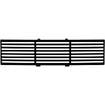 87182 Billet Grille - Powdercoated Black, Stainless Steel, Horizontal Bars, Bumper Insert, Direct Fit, Sold individually