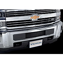 88195 Billet Grille - Powdercoated Black, Stainless Steel, Punch Style, Bumper Insert, Direct Fit, Sold individually