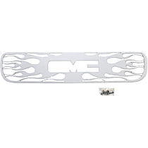 89102 Grille Insert - Silver, Stainless Steel, Flames, Direct Fit