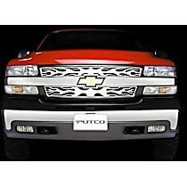 89107 Grille Insert - Silver, Stainless Steel, Flames, Direct Fit