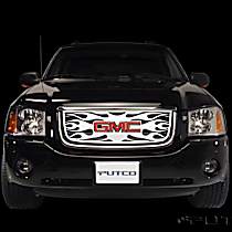 89133 Grille Insert - Silver, Stainless Steel, Flames, Direct Fit
