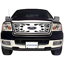 89142 Grille Insert - Silver, Stainless Steel, Flames, Direct Fit