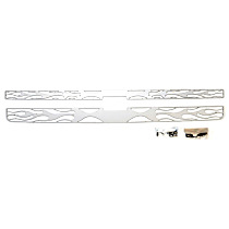 89230 Grille Insert - Silver, Stainless Steel, Flames, Direct Fit