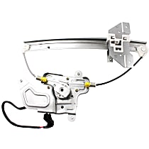 Sedan Rear, Passenger Side Power Window Regulator, With Motor, 4-Door