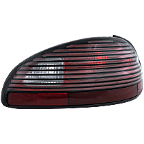 Passenger Side Tail Light, Without bulb(s), Halogen, Clear and Red Lens