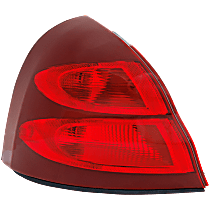 Driver Side Tail Light, With bulb(s), Halogen, Red Lens