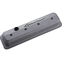 Valve Cover, SBC; 87-Pre Ls; Center Bolt; Raised Emblems, 5.0L