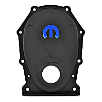 440-219 Timing Cover, Black and Blue, Steel
