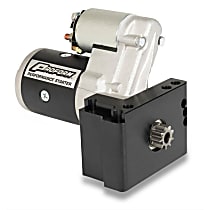 High-Torque Mini Starter; Fits Chevy V8; Staggered Bolt Mounting Plate, New - 