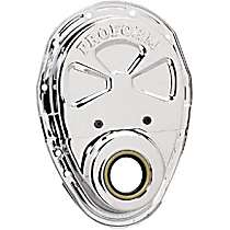 66666 Timing Cover, Chrome, Made of Steel