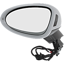 Driver Side Mirror, Power, Power Folding, Heated, Paintable, In-housing Signal Light, No Memory, With Puddle Light, No Auto-Dimming, With Blind Spot Light in Housing