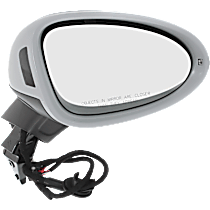 Passenger Side Mirror, Power, Power Folding, Heated, Paintable, In-housing Signal Light, No Memory, With Puddle Light, No Auto-Dimming, With Blind Spot Light in Housing