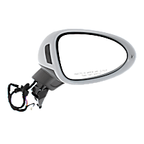 Passenger Side Mirror, Power, Power Folding, Heated, Paintable, In-housing Signal Light, With memory, With Puddle Light, No Auto-Dimming, With Blind Spot Light in Housing