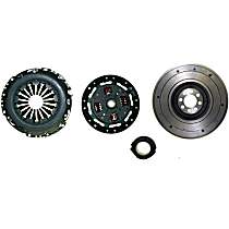 Clutch Kit, 6-Speed, Solid Flywheel Conversion Kit, 8 1/2 in. Clutch Diameter, 14 Tooth Spline, 1 in. Input Shaft Diameter, Without Alignment Tool, With Flywheel, With Release Bearing, Perfection Clutch OE Replacement - 