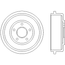 355300431 Rear Brake Drum