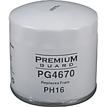 Oil Filter, Spin-on, Yes, 4 Cyl 2.0L - 