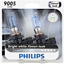 CrystalVision Ultra Headlight 9005, Bright White Xenon Look