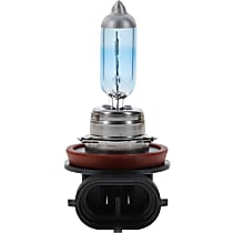 Halogen H11 Headlight Bulb, Brilliant White Light, Up to +60% Vision, Sold individually