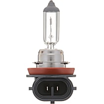 Philips Driver and Passenger Side Headlight Bulb, H11, Low and High Beam, With Halogen Capsule Headlamps