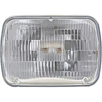 Driver or Passenger Side Halogen H6054 Headlight Bulb, With Sealed Beam Headlamps; High Beam and Low Beam, Sold individually, Standard Sealed Series