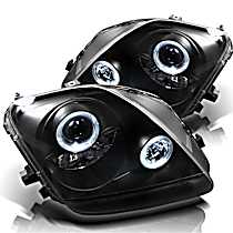 Driver and Passenger Side Halogen Headlight, With bulb(s), Clear Lens, Black Interior, Signature Series