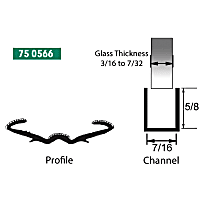 75 0566PR Glass Run Channel