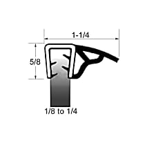 UWS 137-25 Weatherstrip Seal - Universal Weatherstripping, Universal, Sold Individually