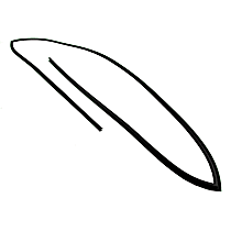 BFS FB21611 Rear Window Seal - Glass Weatherstrip, Sold Individually
