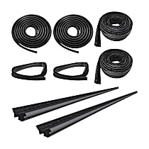 Door Seal, Door  Consists Of: s, Beltlines And Glass Run Channels, This  Is For The Left And Right Front Doors, Kit - Front, Driver and Passenger Side