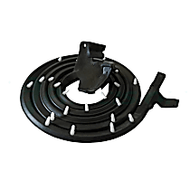 DWL 1410 67 Weatherstrip Seal - Front, Driver Side, Black, Door, Direct Fit, Sold individually