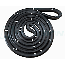 DWR 1320 61 Weatherstrip Seal - Rear, Passenger Side, Black, Door, Direct Fit, Sold Individually