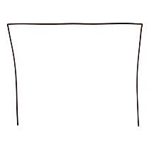 USM FB25221 Rear Window Seal - Glass Weatherstrip, Sold Individually