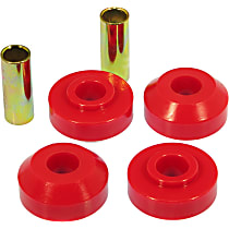 6-1205 Strut Rod Bushing - Red, Polyurethane, Direct Fit, Set of 4