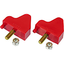 7-1302 Front Bump Stop - Red, Polyurethane, Direct Fit, Set of 2